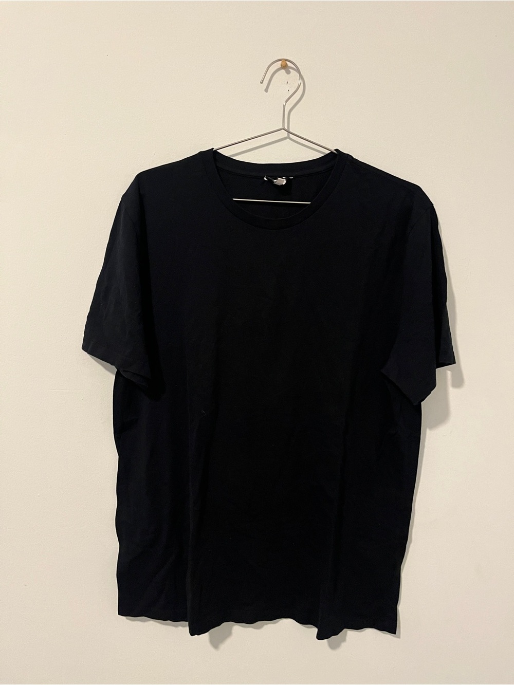 Reiss Black Short-Sleeve Crewneck Tee